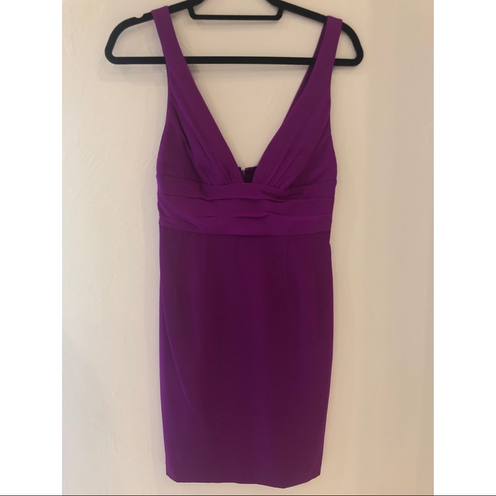 Jay Godfrey purple chiffon dress NWT